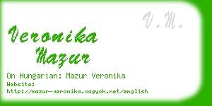 veronika mazur business card